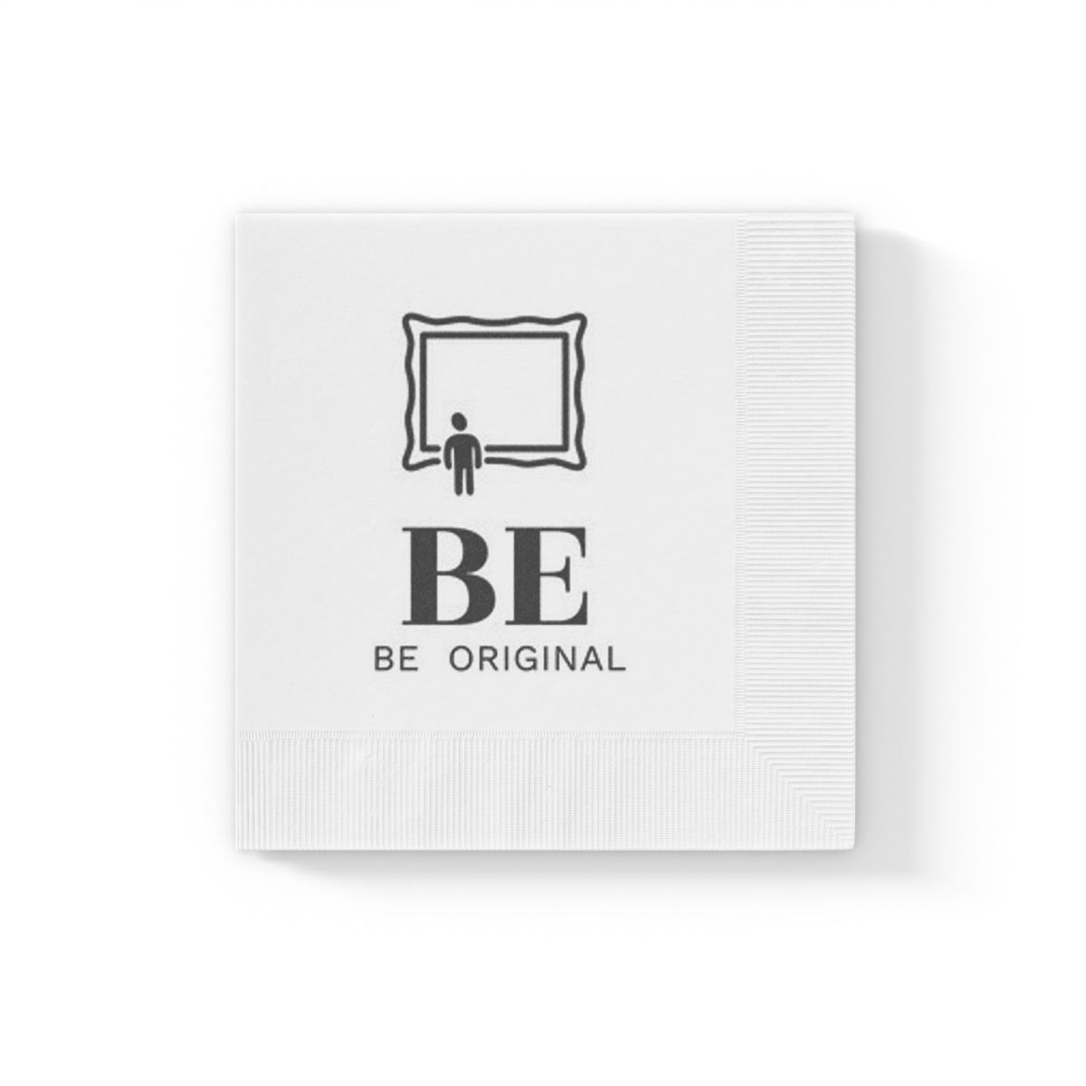 BE Original White Coined Napkins By Baum Enterprise
