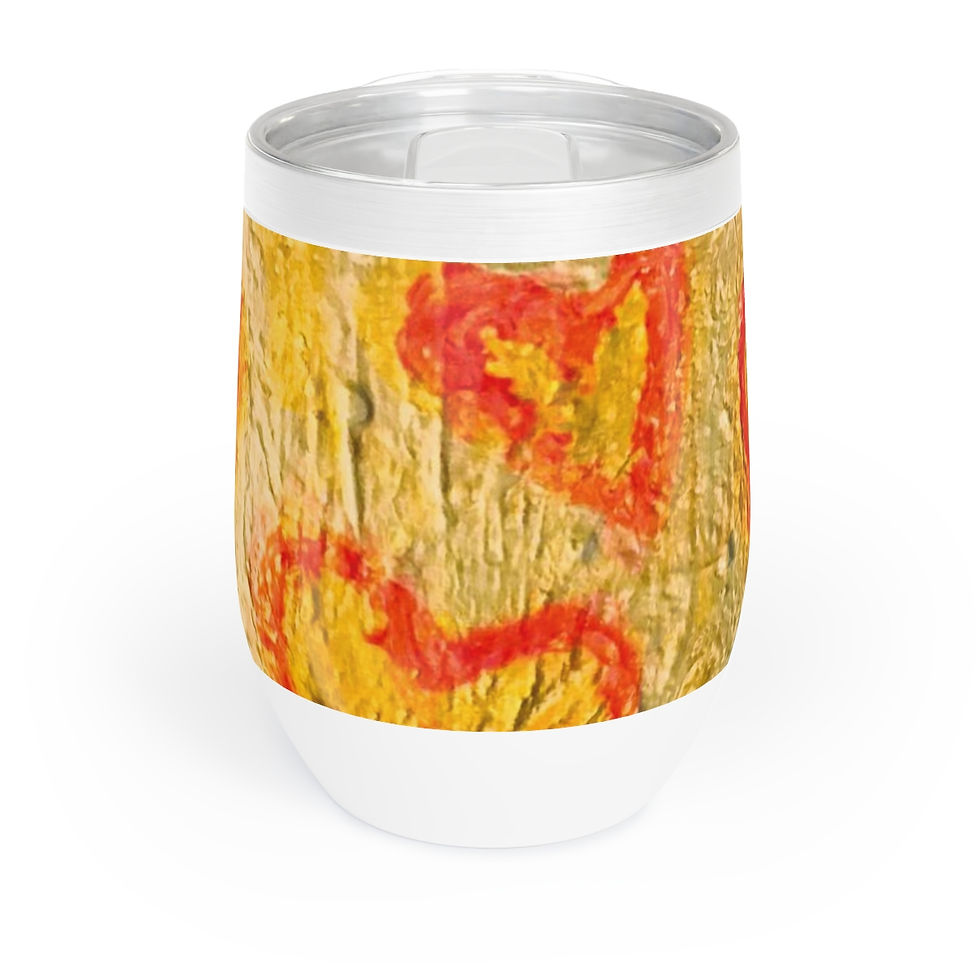 Chill Wine Tumbler Hearts of Gold Valentine's Day Collection By Baum Enterprise