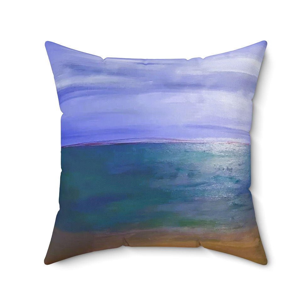 Thumbnail: Square Pillow Caribbean Beach By Baum Enterprise