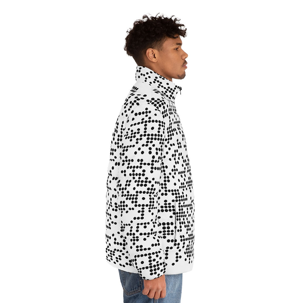 Thumbnail: Puffer Jacket BE Original QR Code on sleeve to connect to the brand!