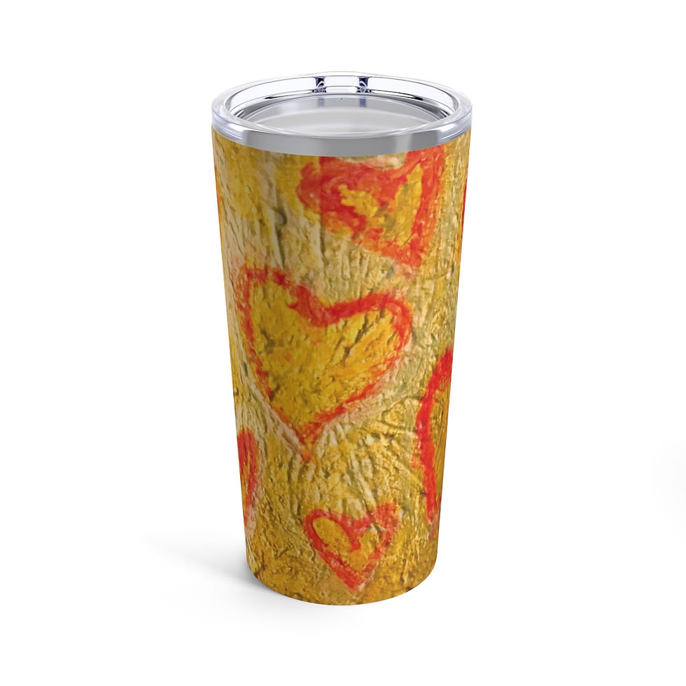 Tumbler 20oz Hearts of Gold Valentine's Day Collection By: Baum Enterprise
