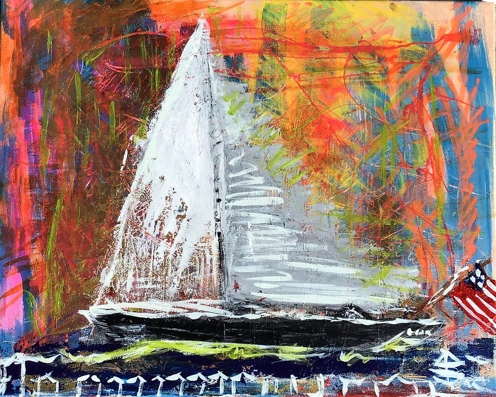 Racing 12 Meters & J Class
Original Acrylic Painting on Canvas.