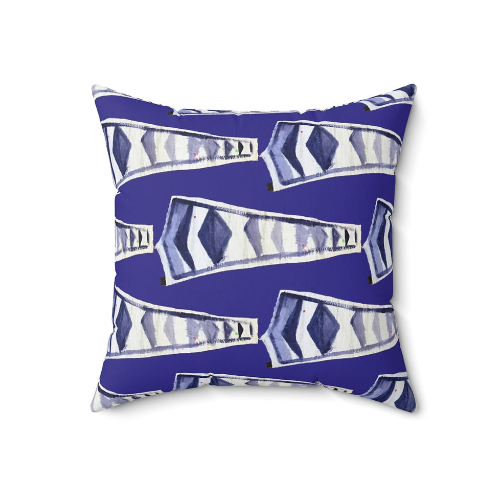 Thumbnail: Square Pillow The Blue Burgee Collection By Baum Enterprise