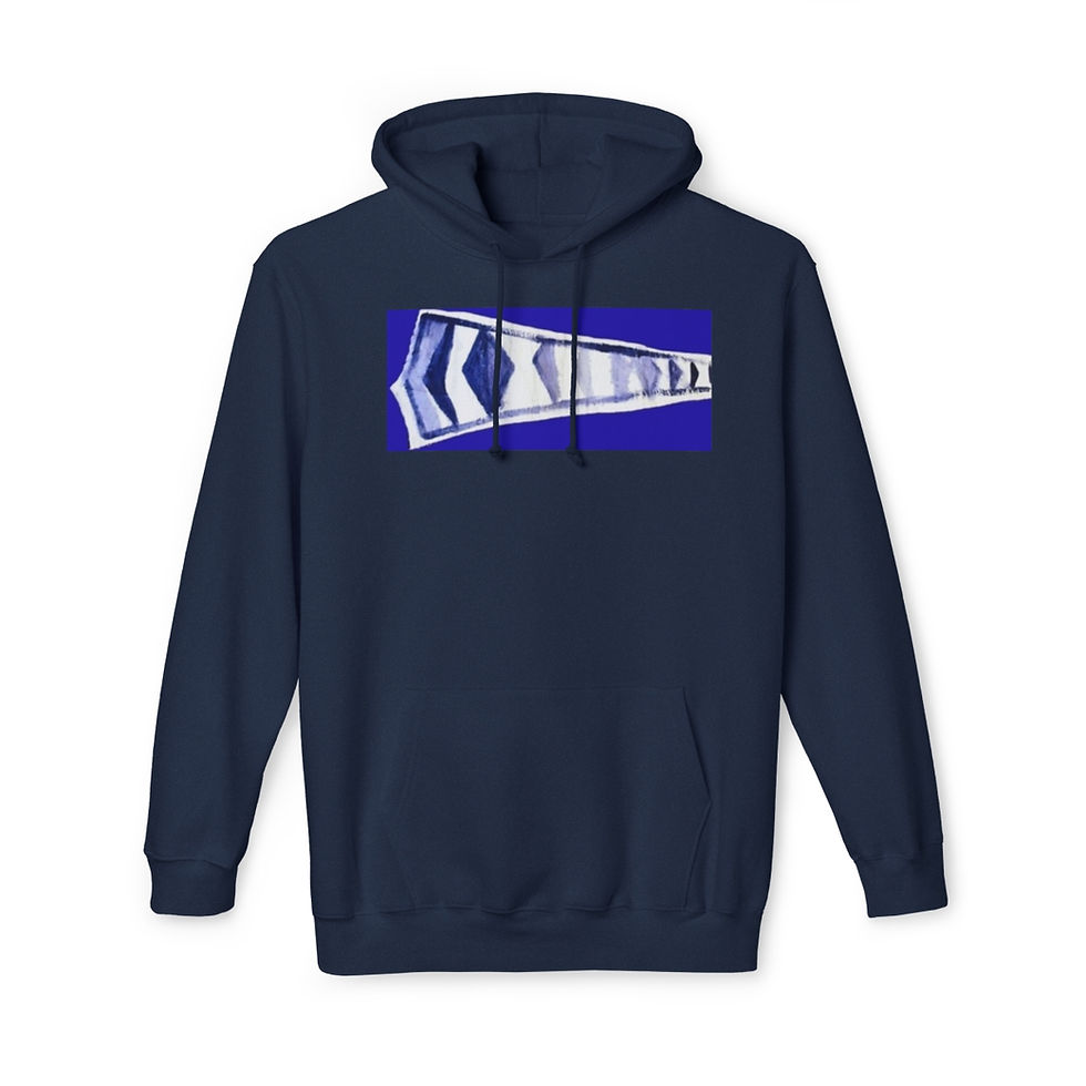 Thumbnail: The Blue Burgee Unisex Hooded Sweatshirt, Made in US
