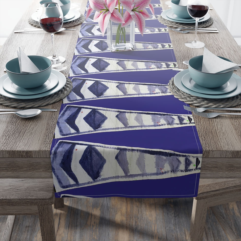 Thumbnail: Table Runner (Cotton, Poly) The Blue Burgee Collection By Baum Enterprise