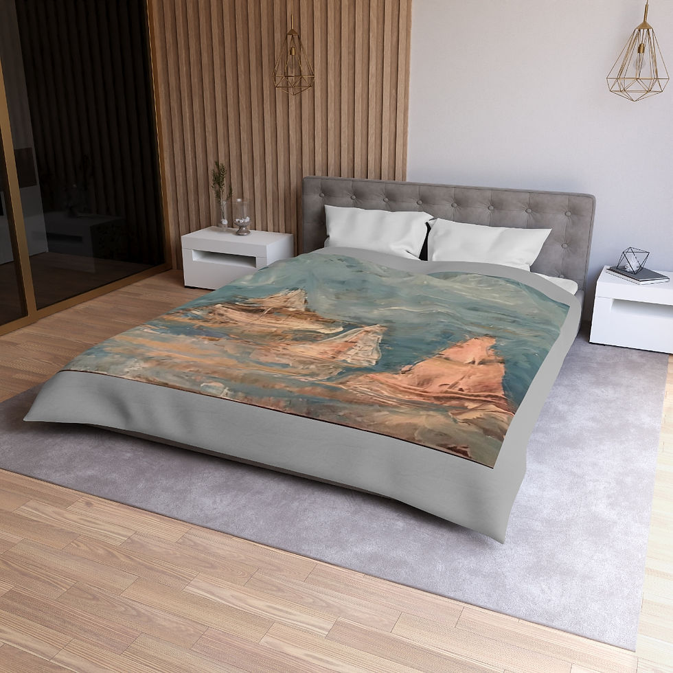 Thumbnail: Duvet Cover Maine without the Lobster Pots By: Baum Enterprise