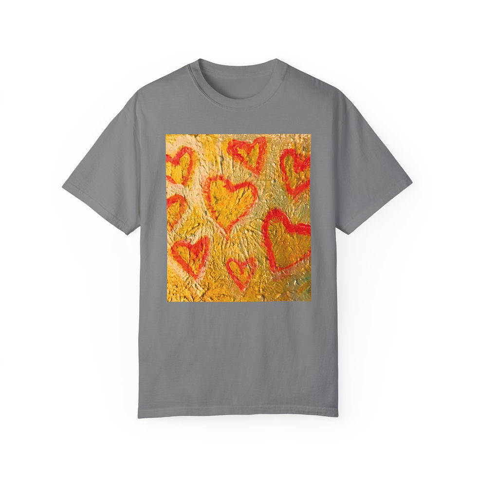 Thumbnail: Unisex T shirt The Hearts of Gold Collection By Baum Enterprise