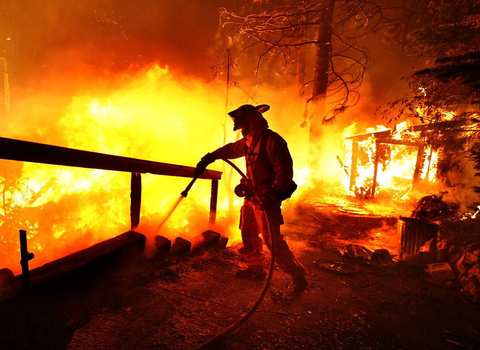 fire, forest fire, firefighter, tahoe