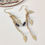 Miniature : Boucles pendantes Feuilles D'or