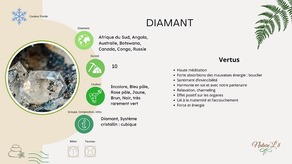 Carte d'identité du Diamant