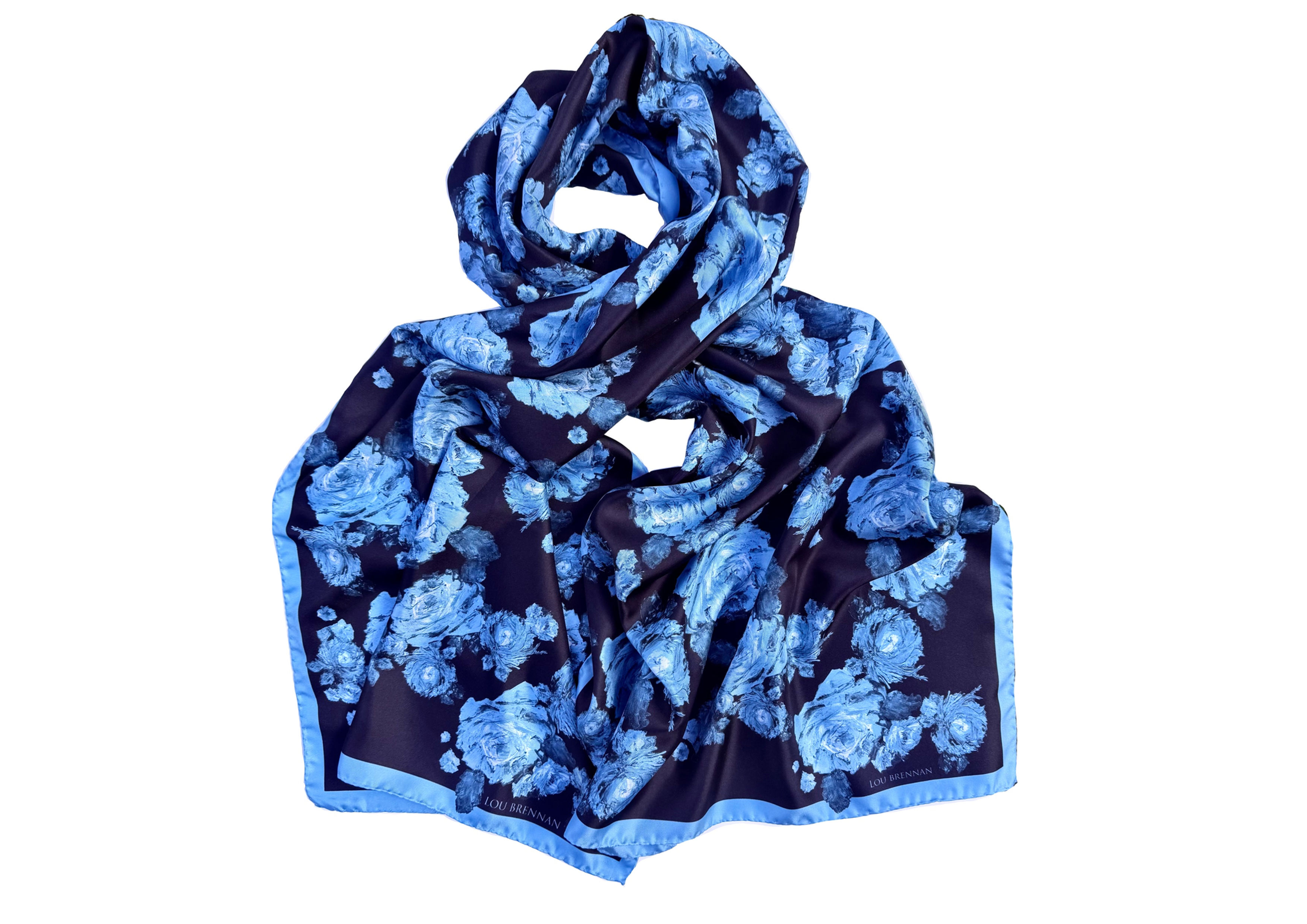 ‘Dublin Rose’ - Cerulean Blue & Black