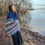 Thumbnail: ‘Lough Conn’ - Teal & Navy with multi-coloured patterned border