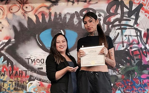 Panee Kue and student recognition after completion of PMU training