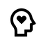 Head icon representing mental health support