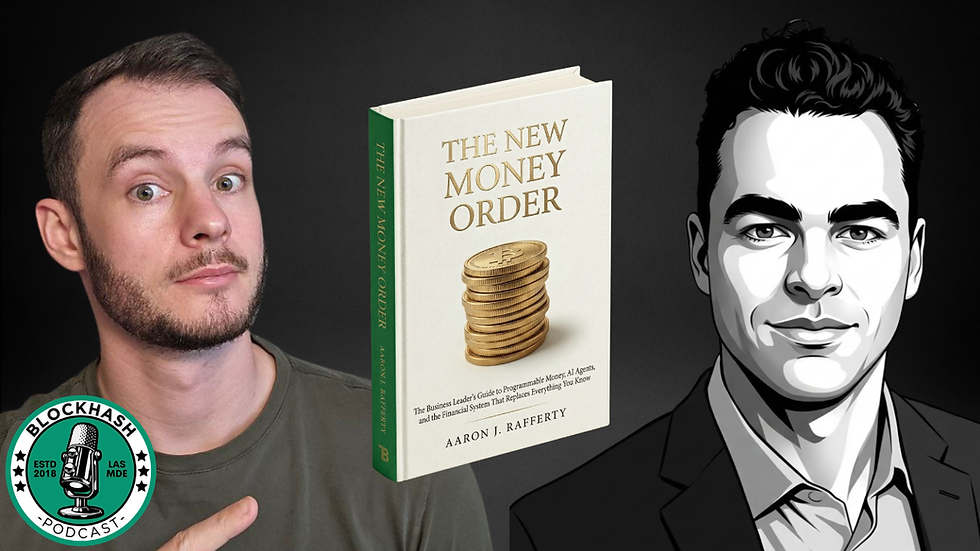 For episode 713 of the BlockHash Podcast, host Brandon Zemp is joined by Aaron Rafferty, Author of “The New Money Order” and Co-founder of WYDE.