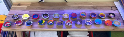 painted diyas