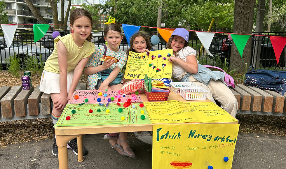kids at hot dog night