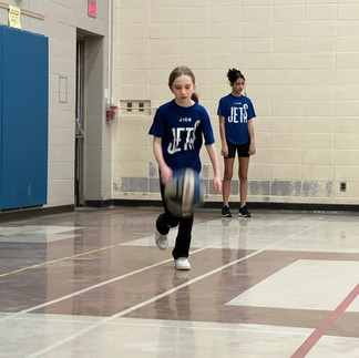 The Volleyball team in action