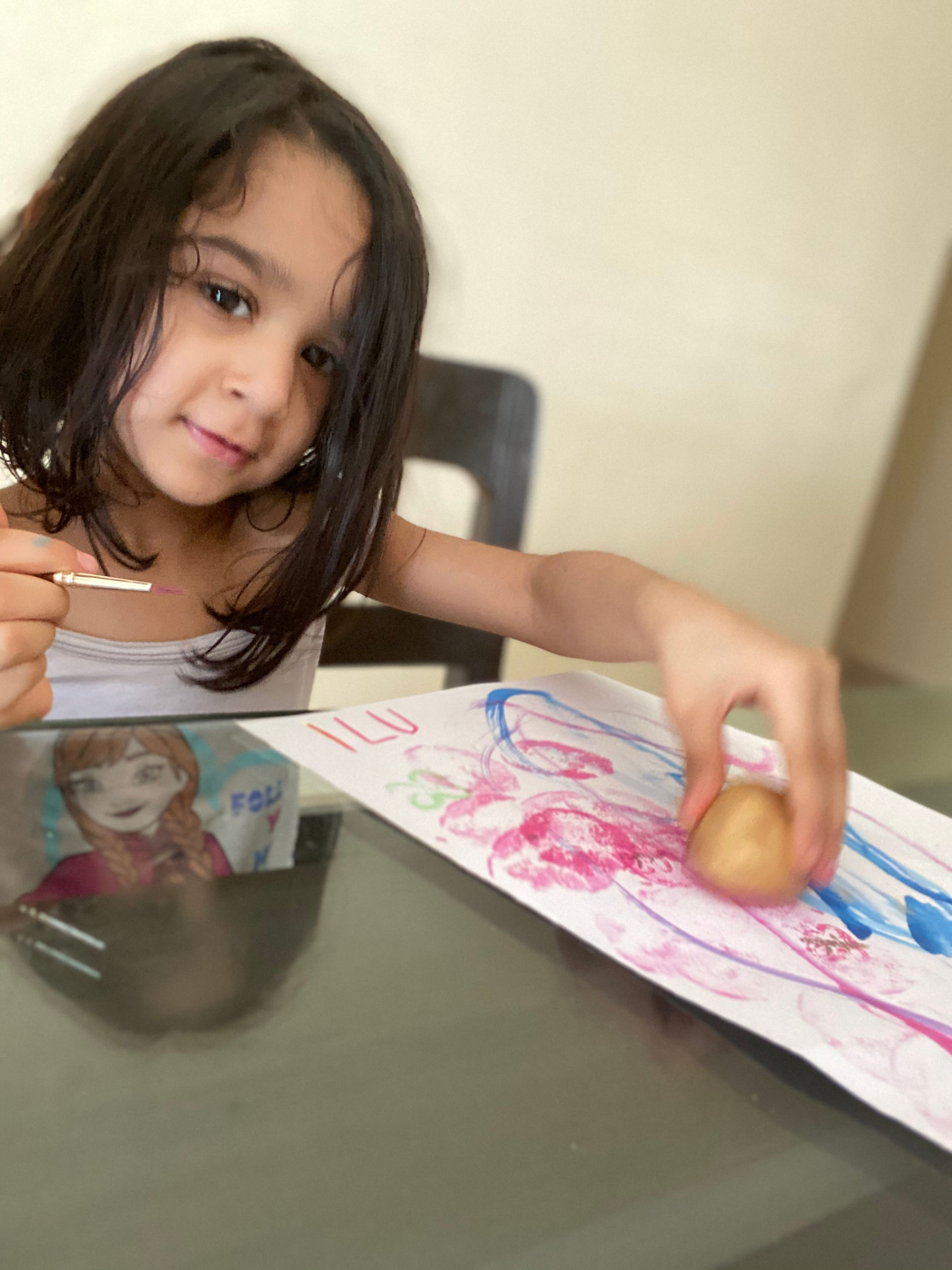 Potato painting!