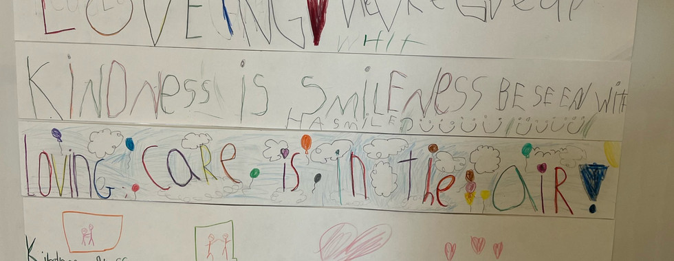 photo of a poem by grade 2 and 3 special friends