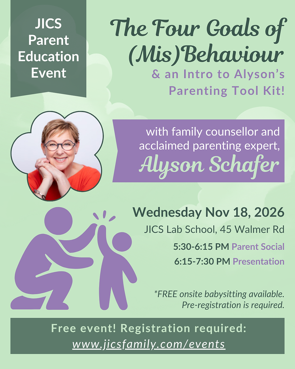 Parent Education Event: The Four Goals of (Mis)behaviour and an Intro to Alyson's Parenting Tool Kit