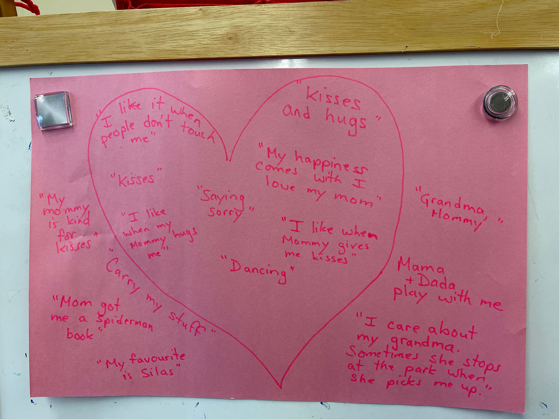 Nursery children's thoughts