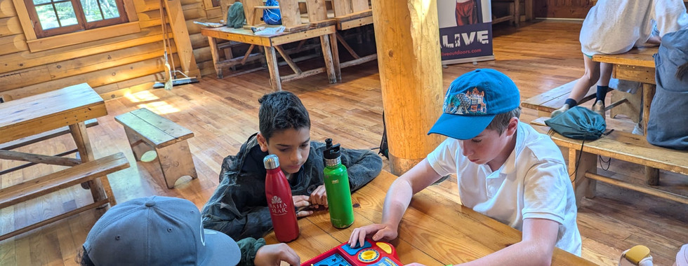 kids on a camping trip outdoor education