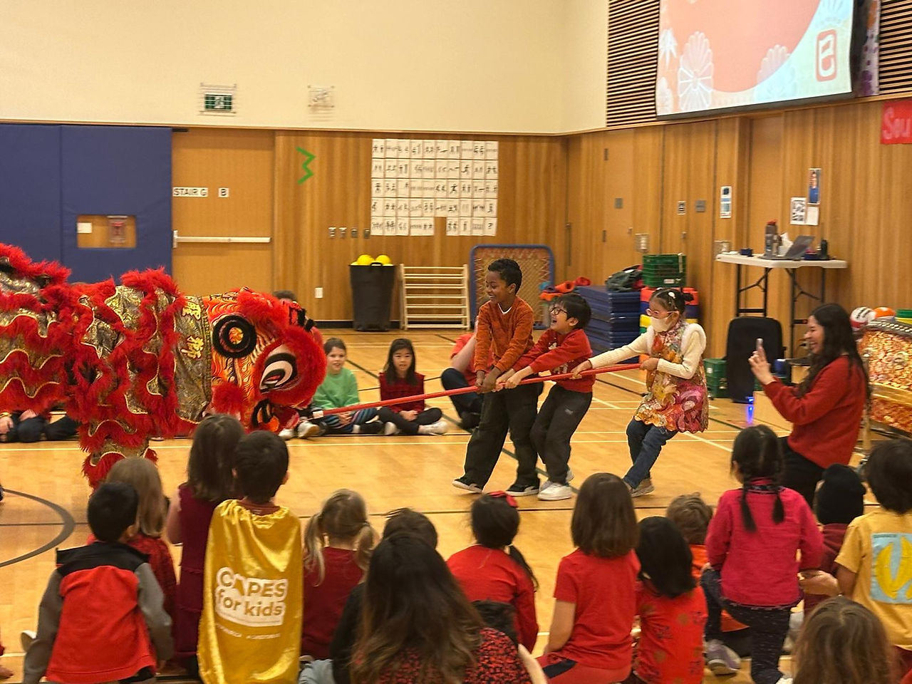 Lunar New Year Lion Dance assembly
