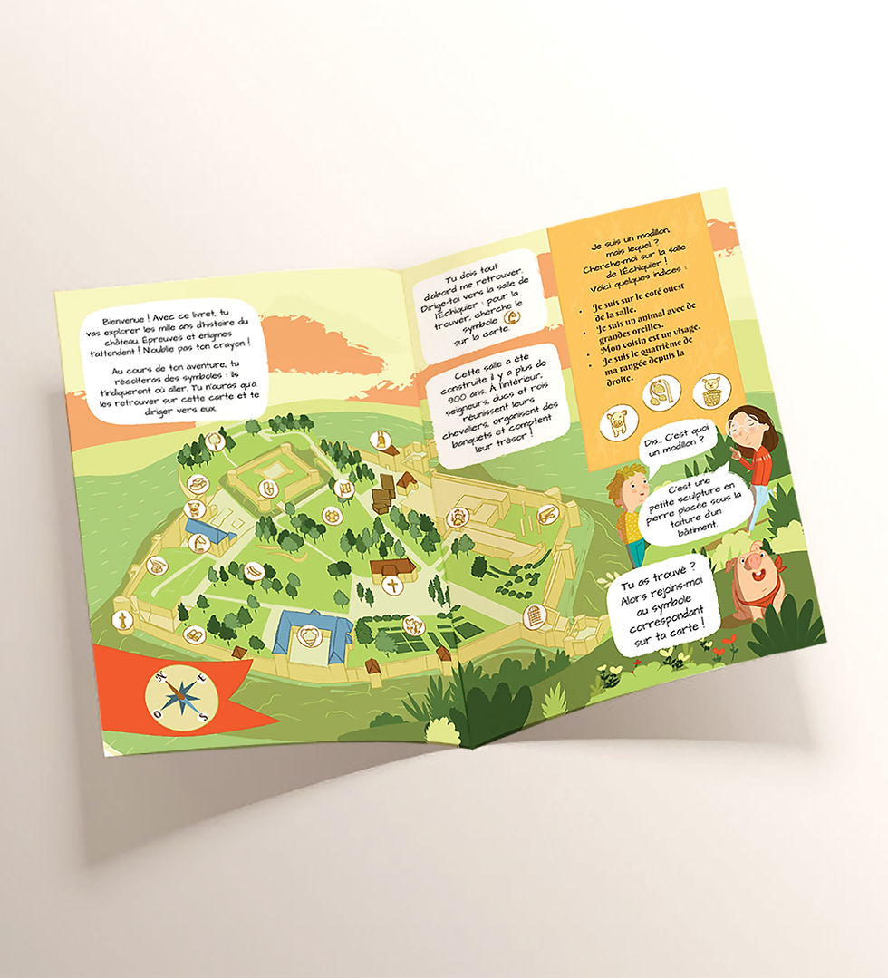 Carte d'exploration du Château de Caen - Musée de Normandie