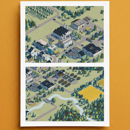 carte illustrée bretagne