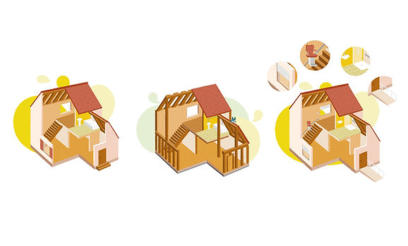 illustratrion maison rénovation entreprise aid'habitat