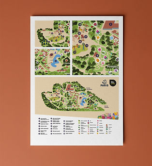 illustration carte touristique collectivité territoriale parc floral paris