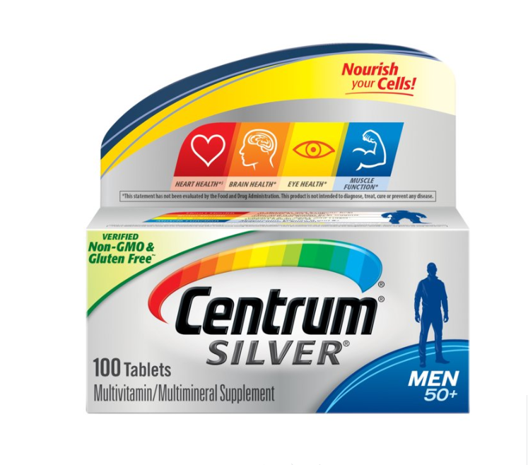 Centrum Silver Multivitamin for Men 50+, 100 tablets