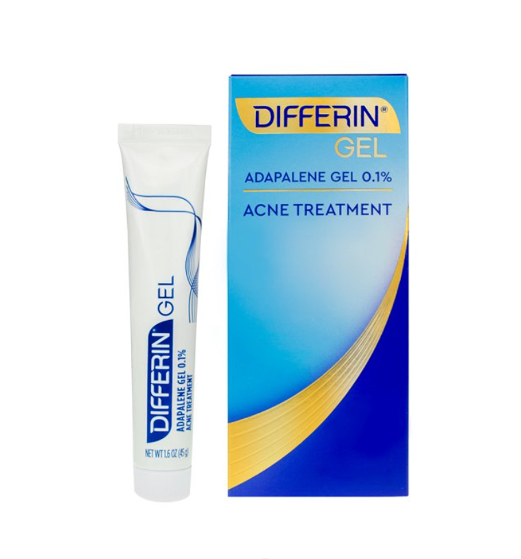 Differin Adapalene Gel 0.1% Acne Treatment, 1.6 oz (45g)