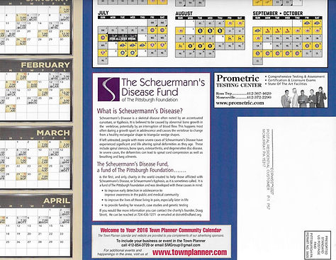 Your Community Calendar Town Planner 2016