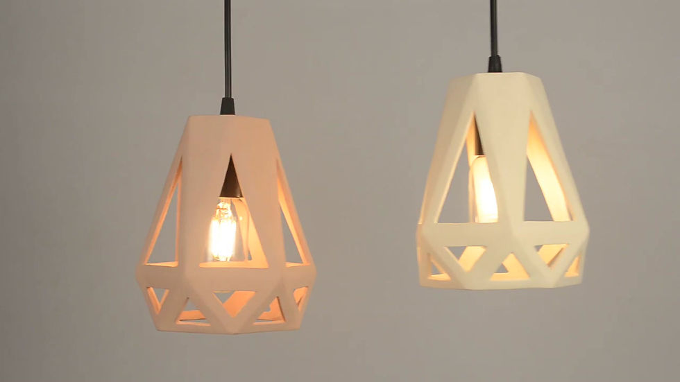 Thumbnail: Ceramic Statement Chandelier Light - Triade