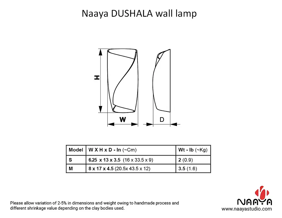 Thumbnail: Dushala Handmade Clay Wall Sconce | Sculptural Ceramic Wall Light