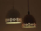 Thumbnail: Ceramic Hanging Pendant lights - Lacey Dome
