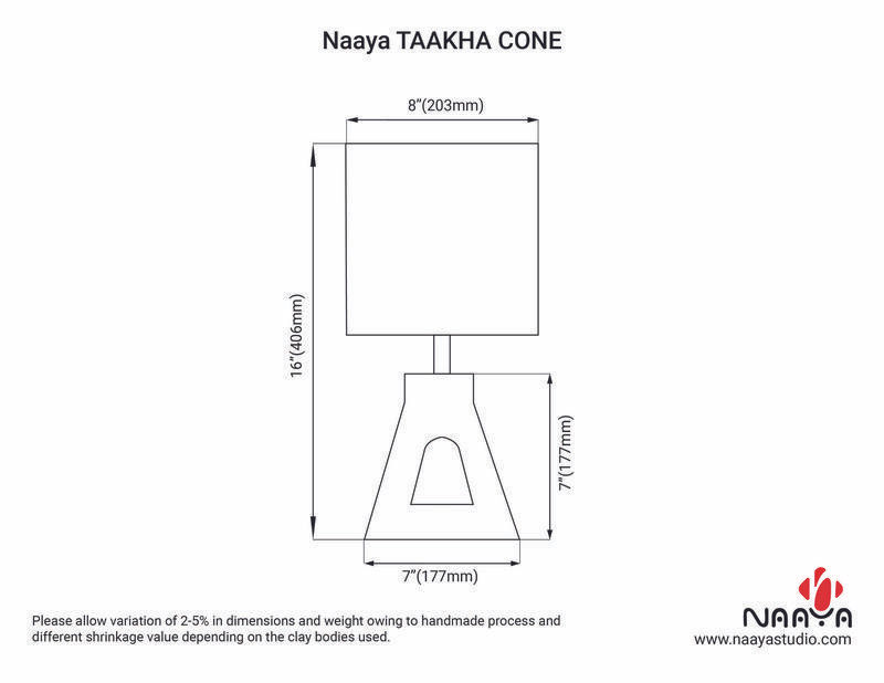 Thumbnail: Ceramic Table lamp - Takha Cone