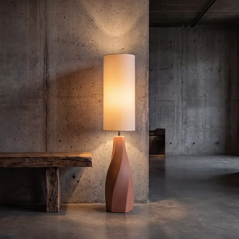 Thumbnail: Daze Ceramic Floor Lamp for Living Room & Bedroom