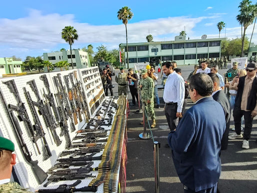 Destruyen SEDENA armamento confiscado en la región norte