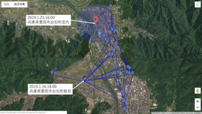 GPS情報 J0097♂ 2019.1.16.18:00~2019.1.23.16:00