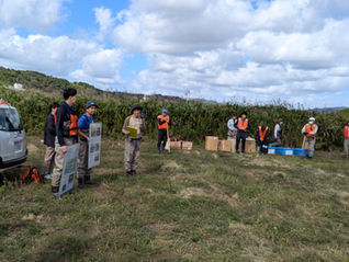 円山川でのアユ産卵場造成実験に参加しました