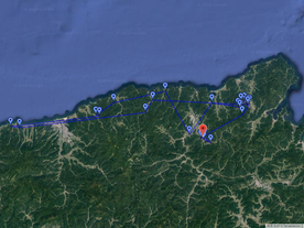 GPS情報 J0097♂ 2018.2.28.18:00~2018.3.7.16:00