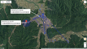 GPS情報 J0097♂ 2019.6.5.18:00~2019.6.12.16:00