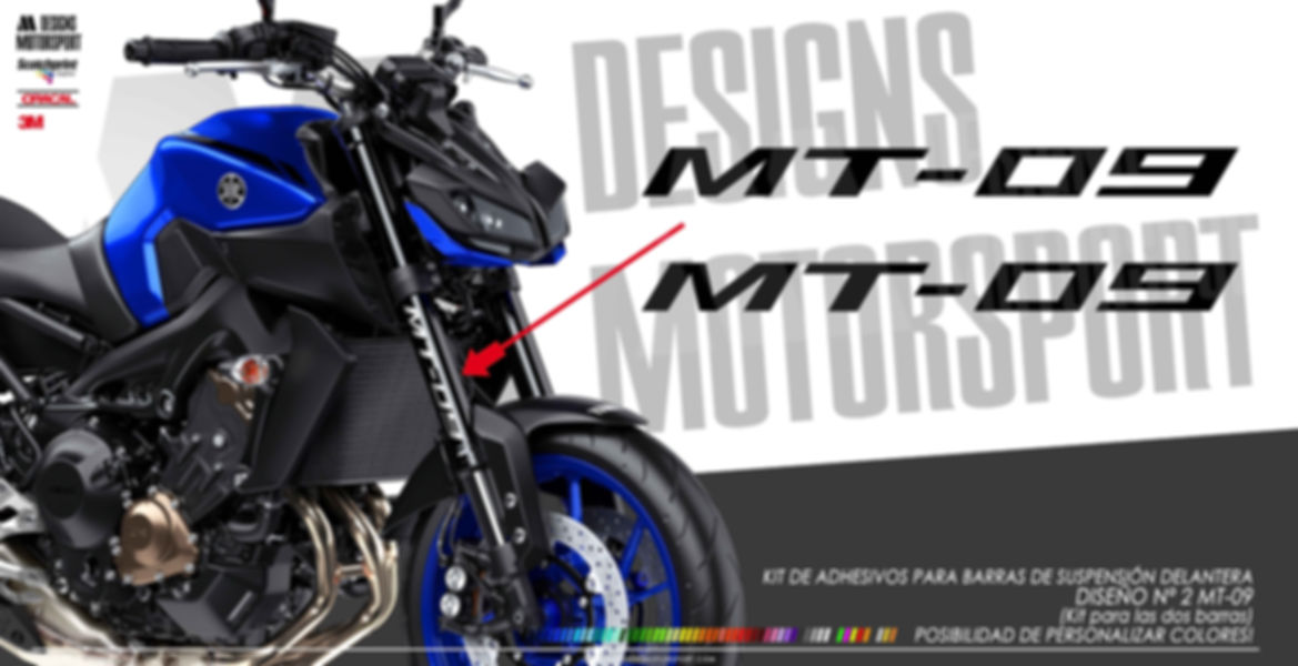 Adhesivos para barras delanteras MT-09 diseño nº2