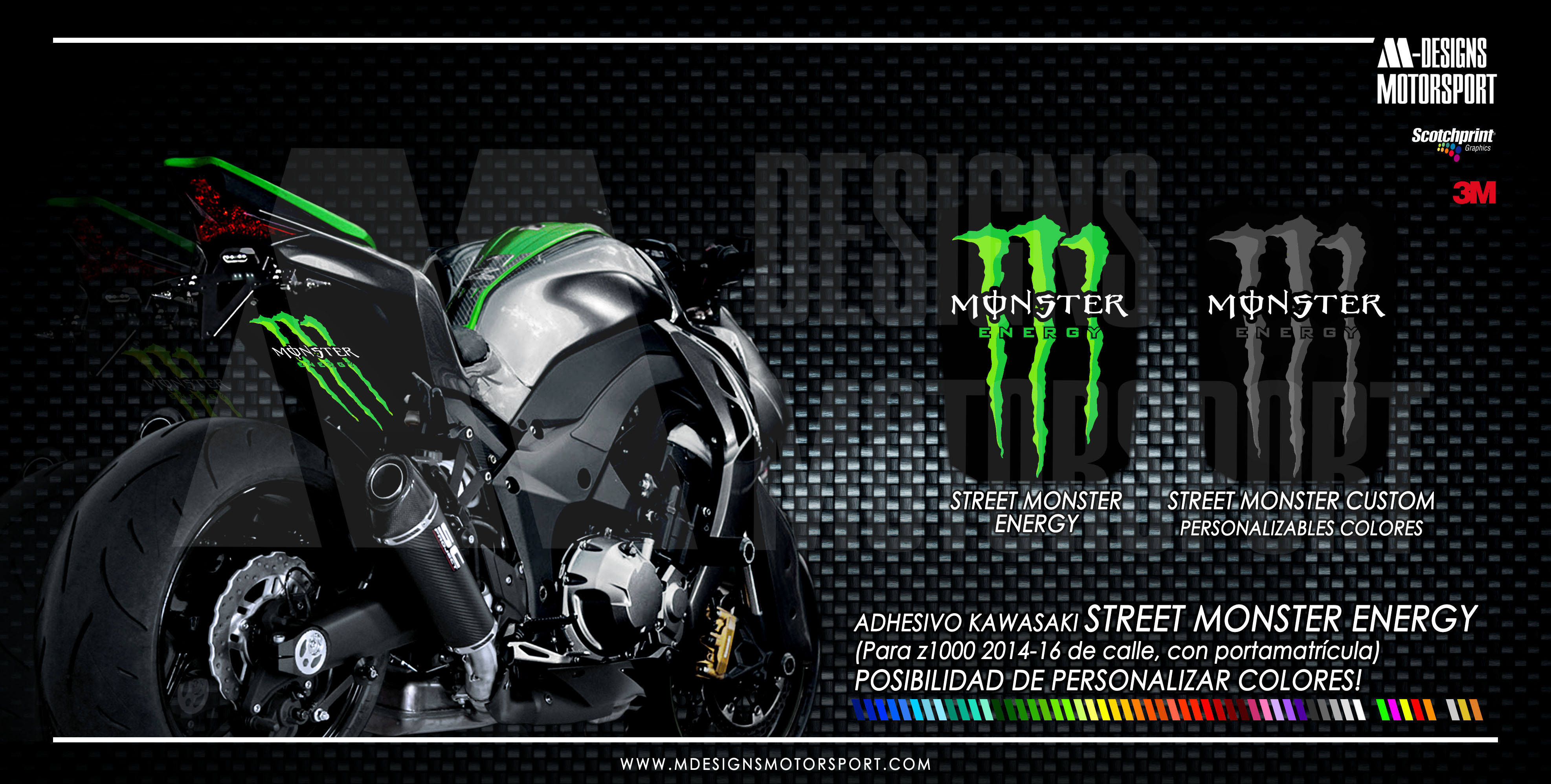 STREET MONSTER paso de rueda z1000