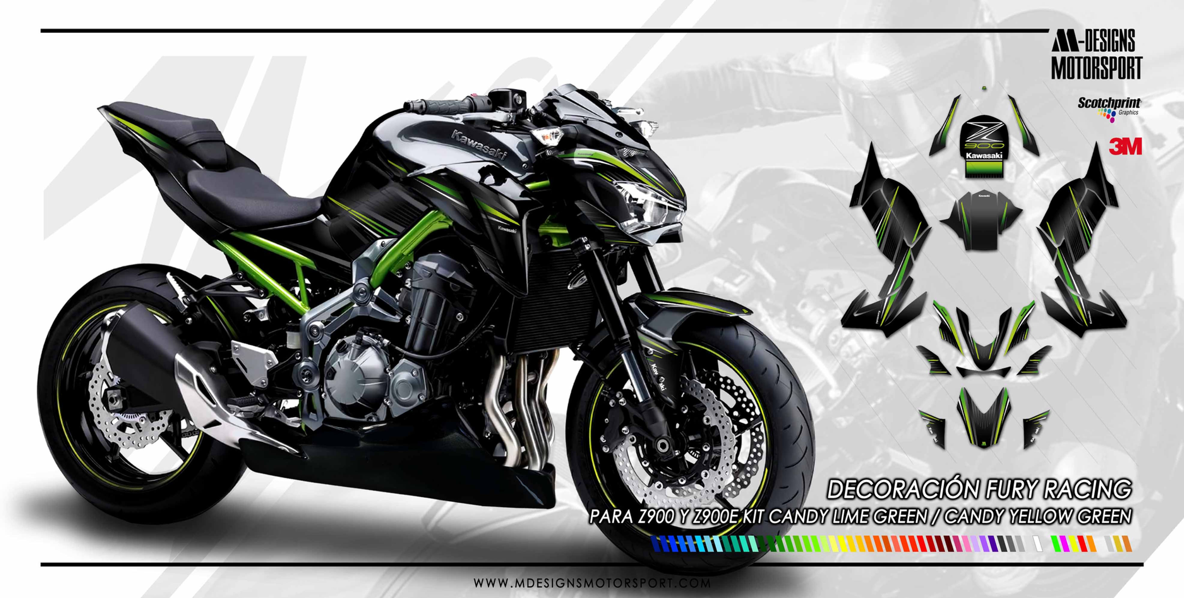 Kit FURY RACING decoración Z900