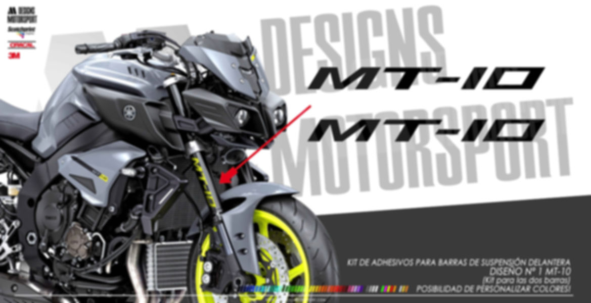 Adhesivos para barras delanteras MT-10 diseño nº1
