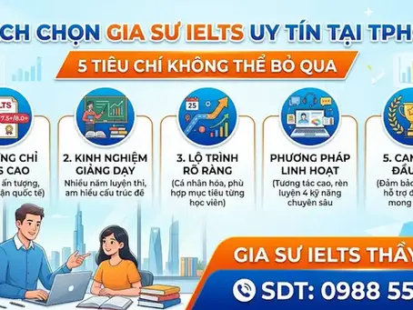 Cách Chọn Gia Sư IELTS Uy Tín Tại TPHCM – 5 Tiêu Chí Không Thể Bỏ Qua